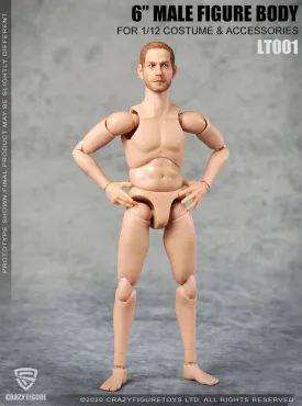 1/12 - Male Base Body w/Head Sculpt Type 1 - MINT IN BOX