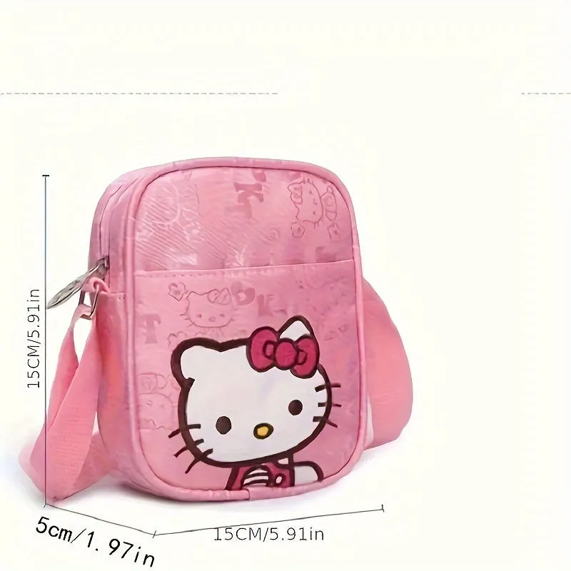 1pc Officially Licensed Hello Kitty Mini Adorable Cross-body Bag - Fashionable Cartoon Kawaii Anime Square Design, Lightweight & Perfect for Everyday Use