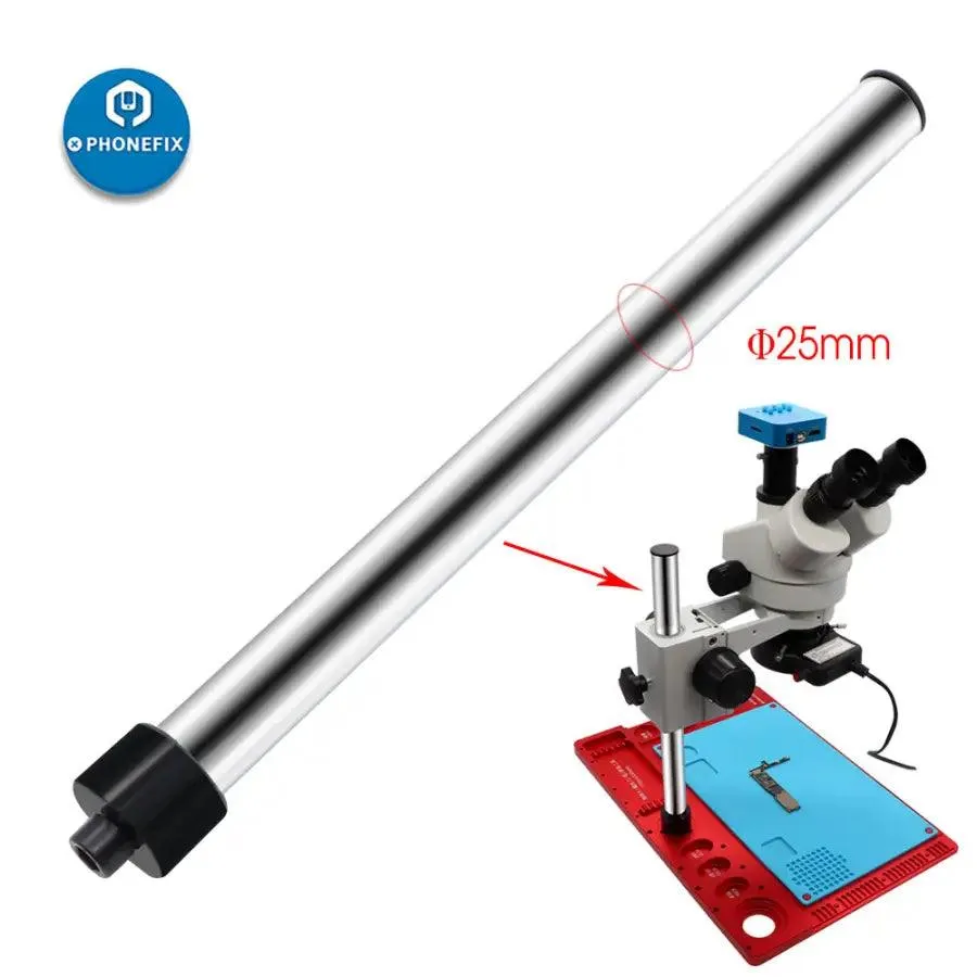 25mm Microscope Stand Metal Microscope Pole Post Extension Rod Pillar