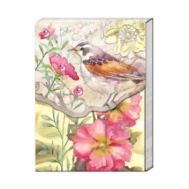 3 x 4 Note Pad  Birds and Flowers  44657