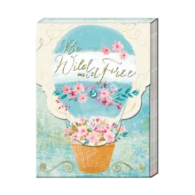 3 x 4 Note Pad  Floral Air Balloon Pocket 44660