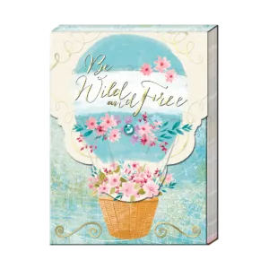 3 x 4 Note Pad  Floral Air Balloon Pocket 44660