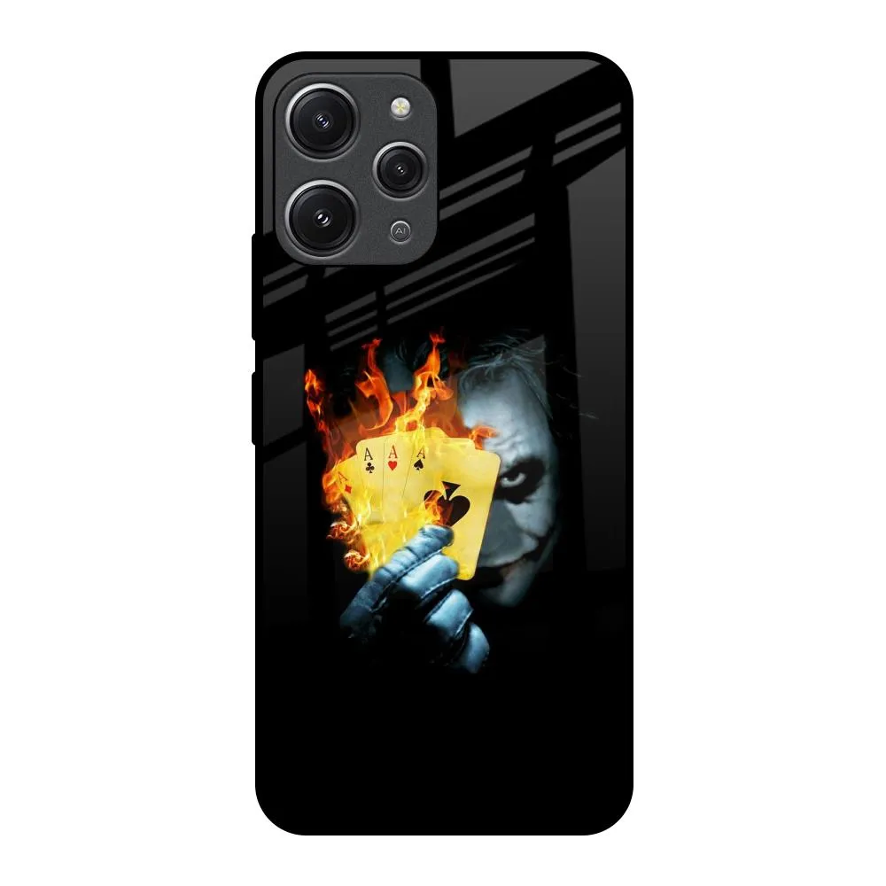 AAA Joker Glass Case for Redmi 12