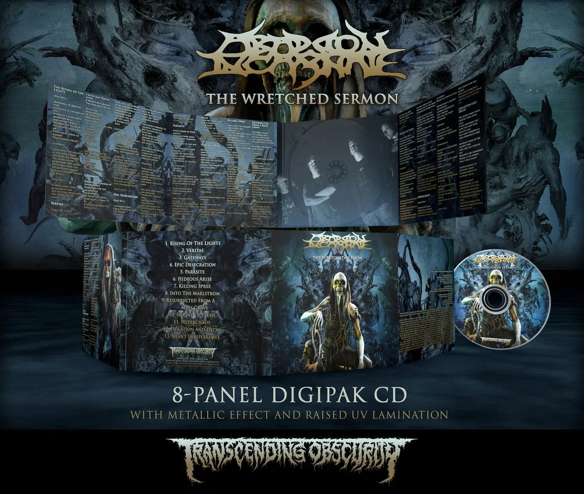 Abaddon Incarnate "The Wretched Sermon Digipak CD" Limited Edition CD