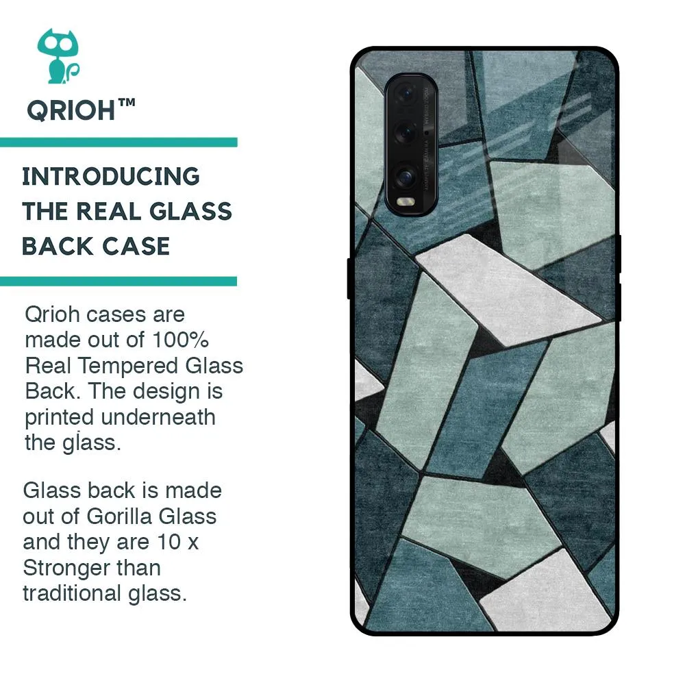 Abstact Tiles Glass Case for Oppo Find X2