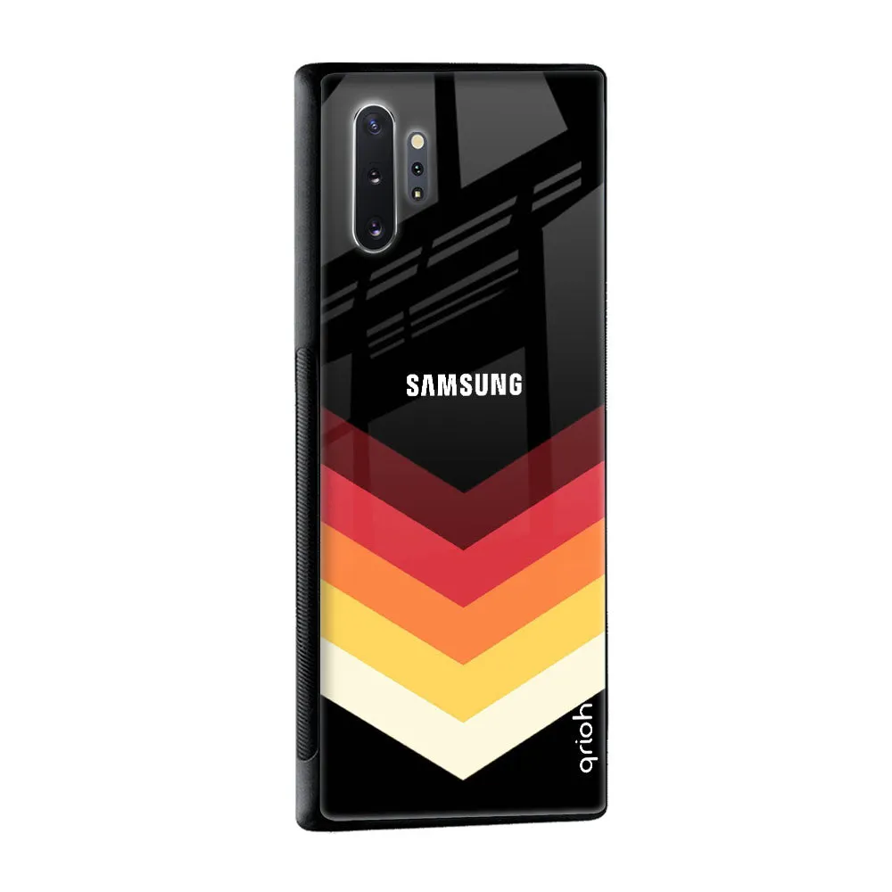 Abstract Arrow Pattern Glass Case For Samsung Galaxy F41