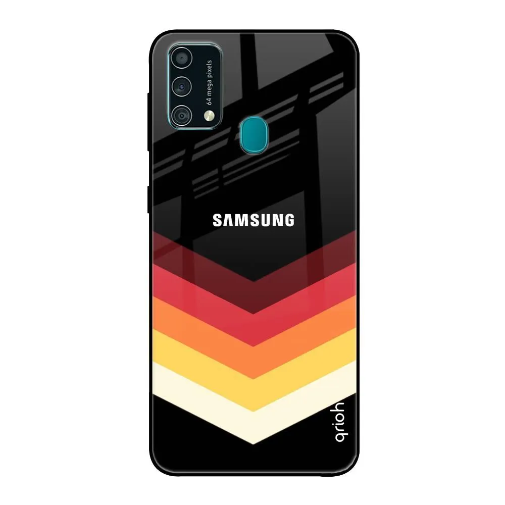 Abstract Arrow Pattern Glass Case For Samsung Galaxy F41