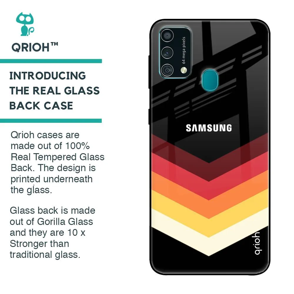 Abstract Arrow Pattern Glass Case For Samsung Galaxy F41