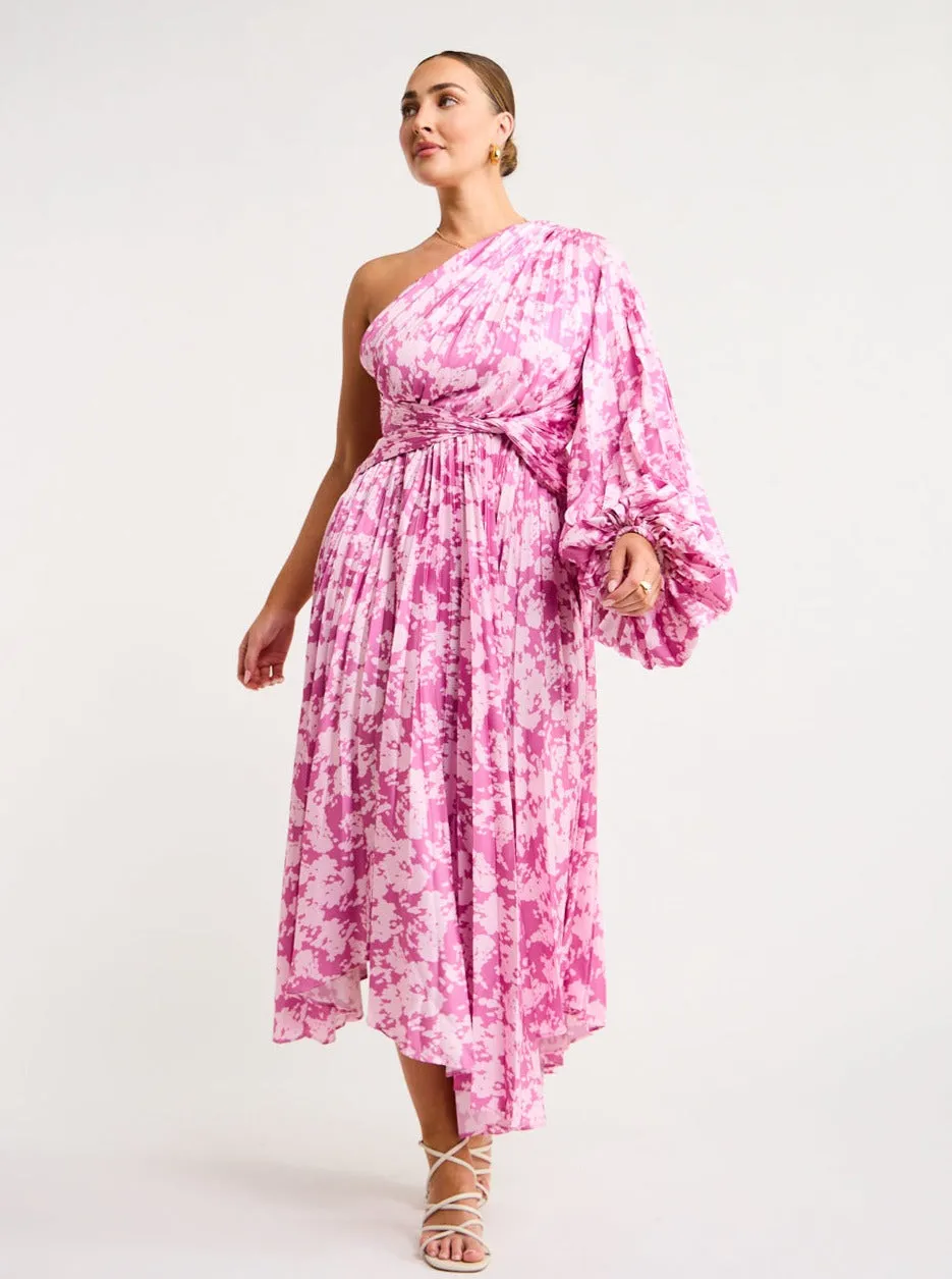 Acler Calais Dress in Violet Jungle