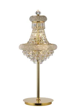 Alexandra Table Lamp 5 Light E14 Gold/Polished Chrome