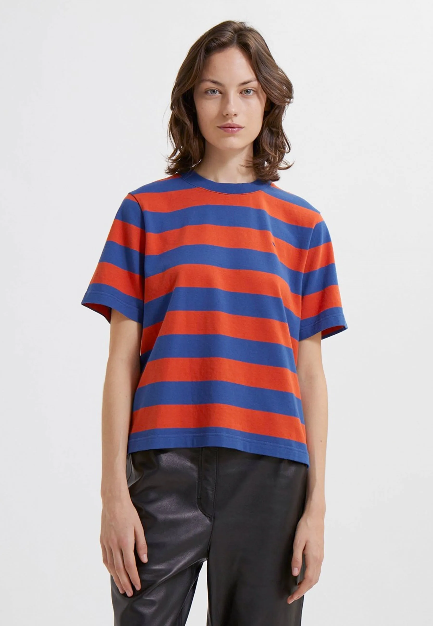 Alma Stripe T-Shirt - azure blue