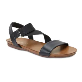 Amity Sandal in Black Leather