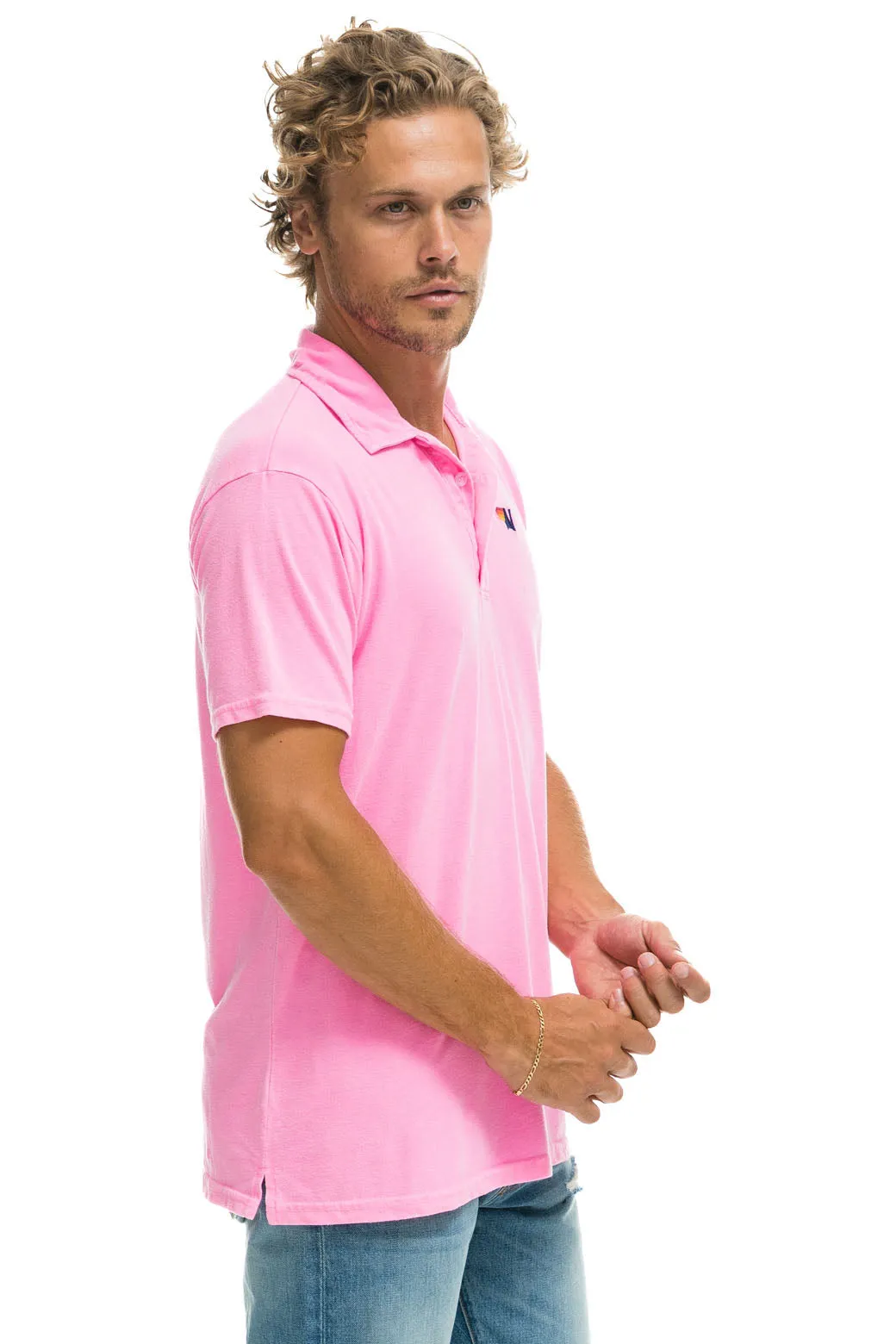 AVIATOR NATION POLO - NEON PINK