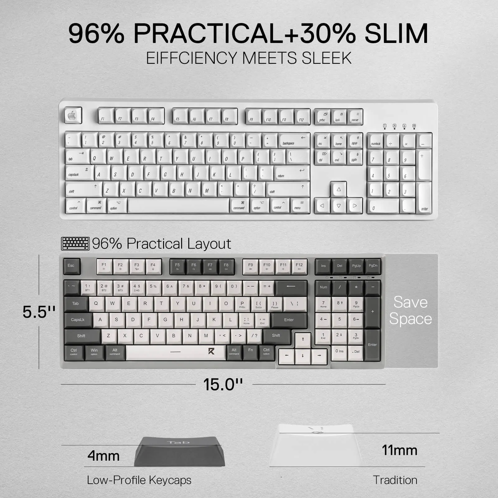 BK7114 Scissor Mechanism Slim Wireless Keyboard