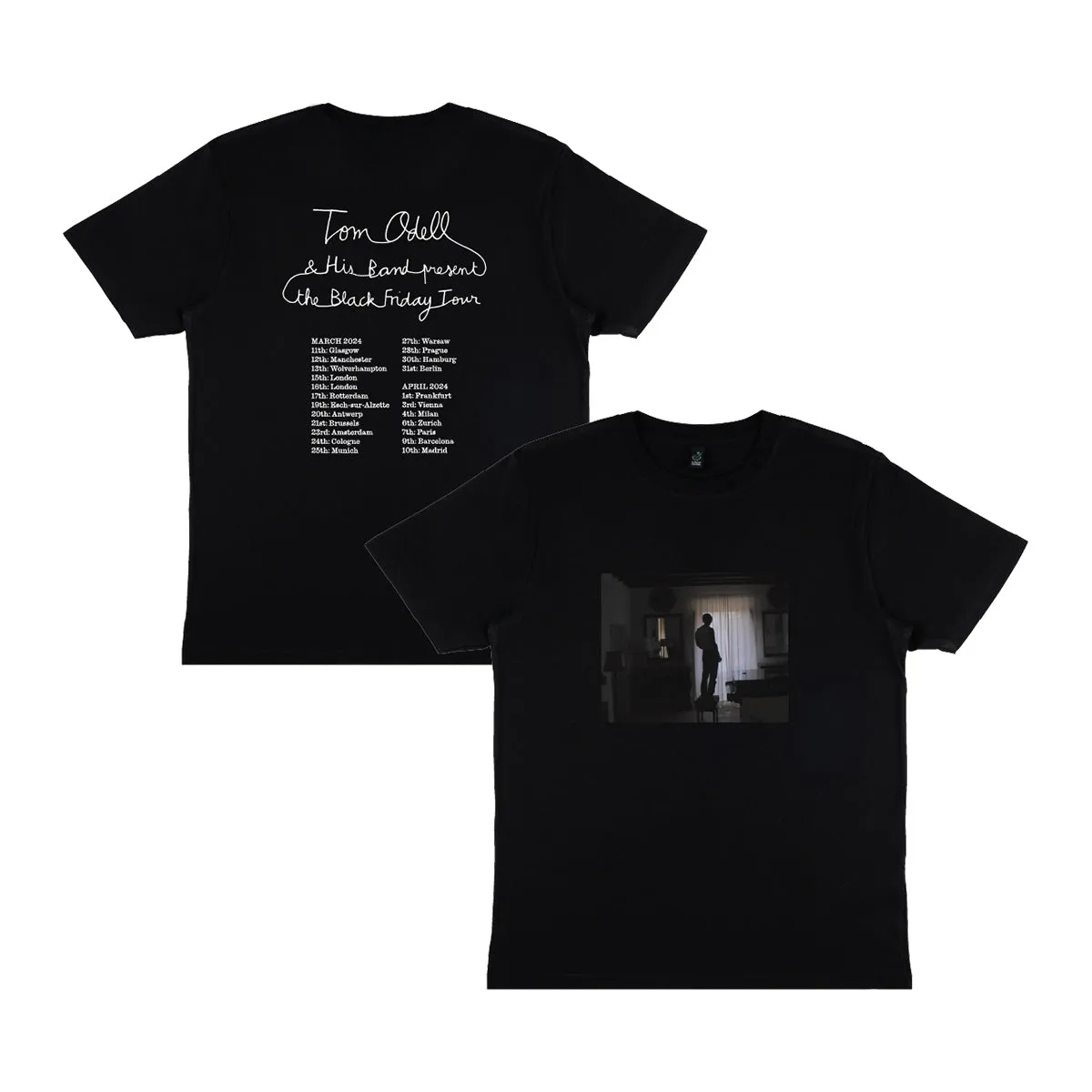 Black Friday EU/UK 2024 black tour t-shirt