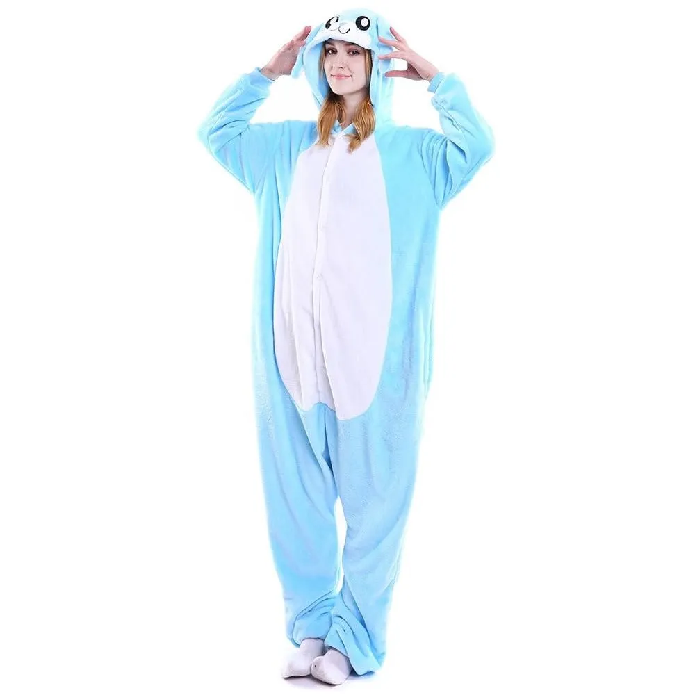 Blue Bunny Adult Onesie