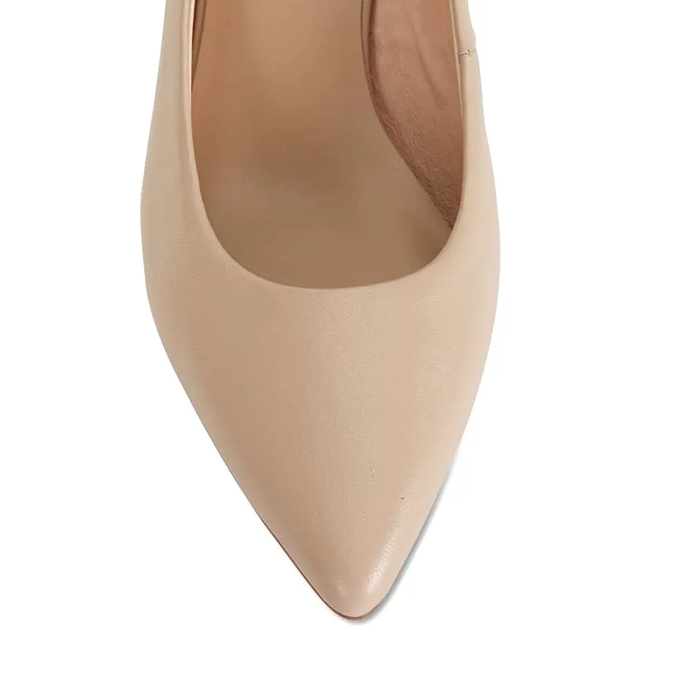 Bonnie Heel in Nude Leather