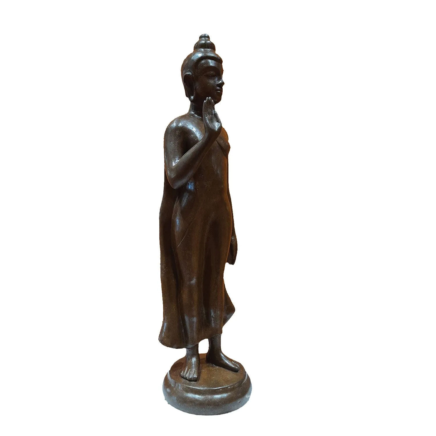 Bronze Buddha Standing 35 in