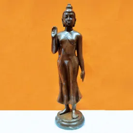 Bronze Buddha Standing 35 in