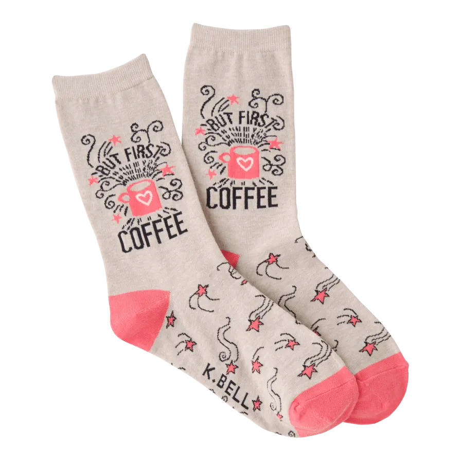 But First Coffee Women's Crew Socks