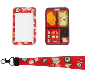 Cafe Osito  Sushi Bento Lanyard and ID Card Case