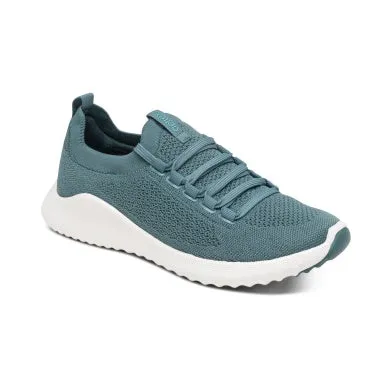 Carly Lace Up Sneaker in Teal