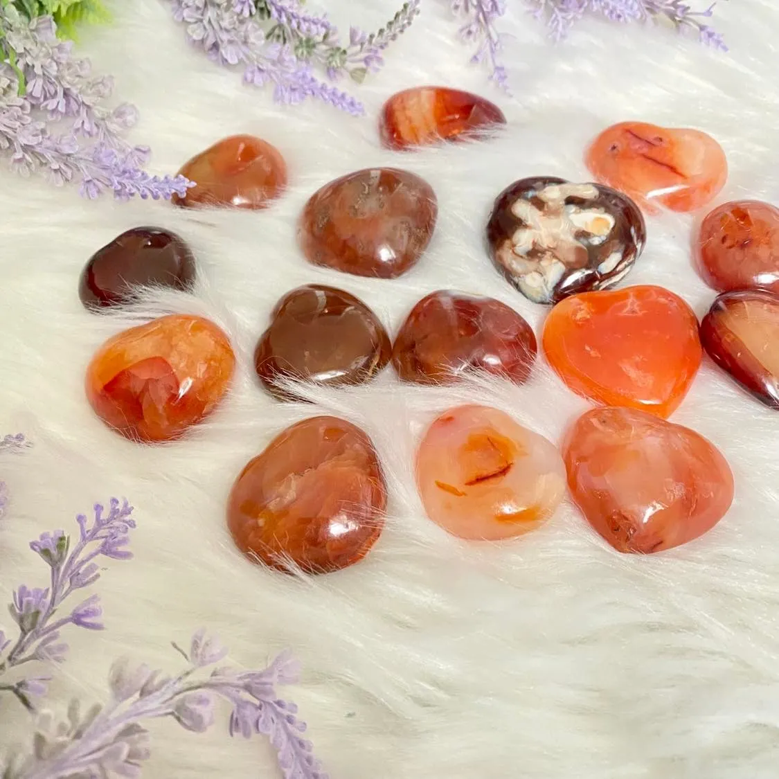 Carnelian Small Heart Shaped Crystal