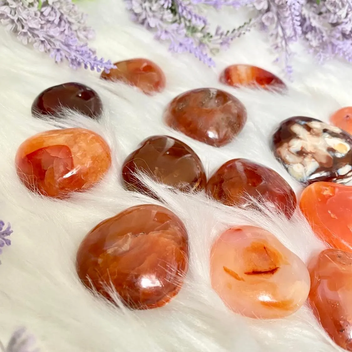 Carnelian Small Heart Shaped Crystal