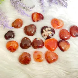 Carnelian Small Heart Shaped Crystal