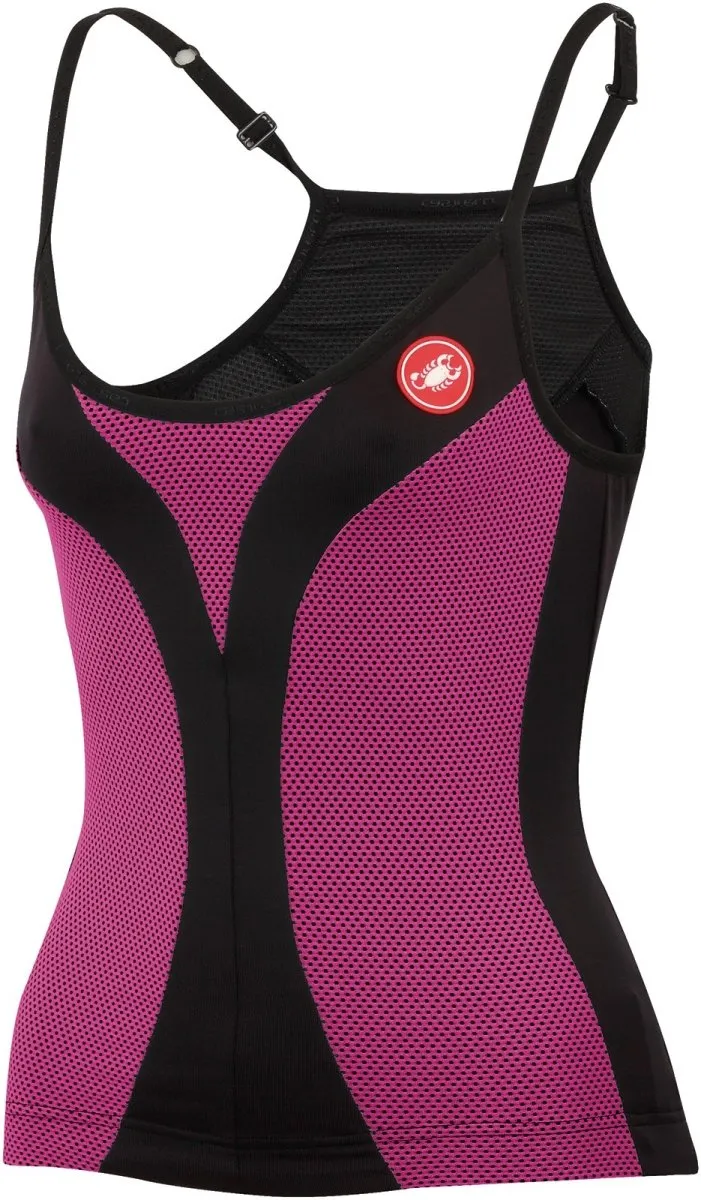 Castelli Ipnosi Sleeveless Top - Black-Fuscia