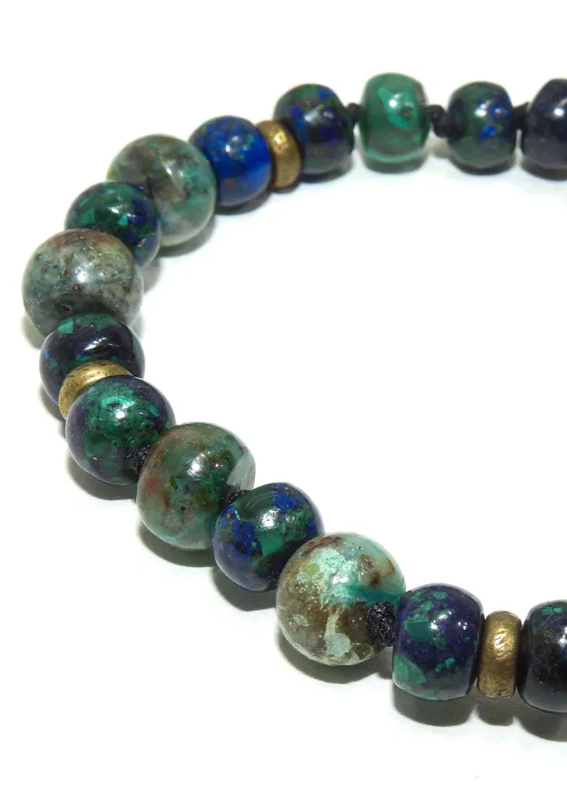 Chrysocolla, Malachite & Azurite Bracelet