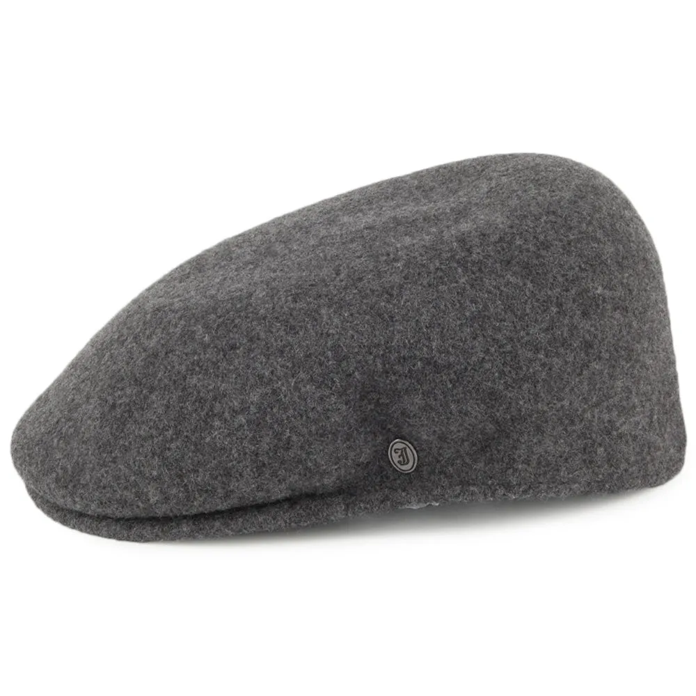 Classic Wool Flat Cap - Charcoal