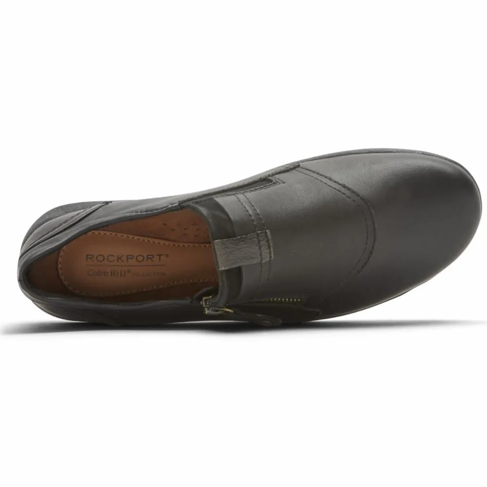 Cobb Hill AMALIE ZIPPER SLIPON BLACK