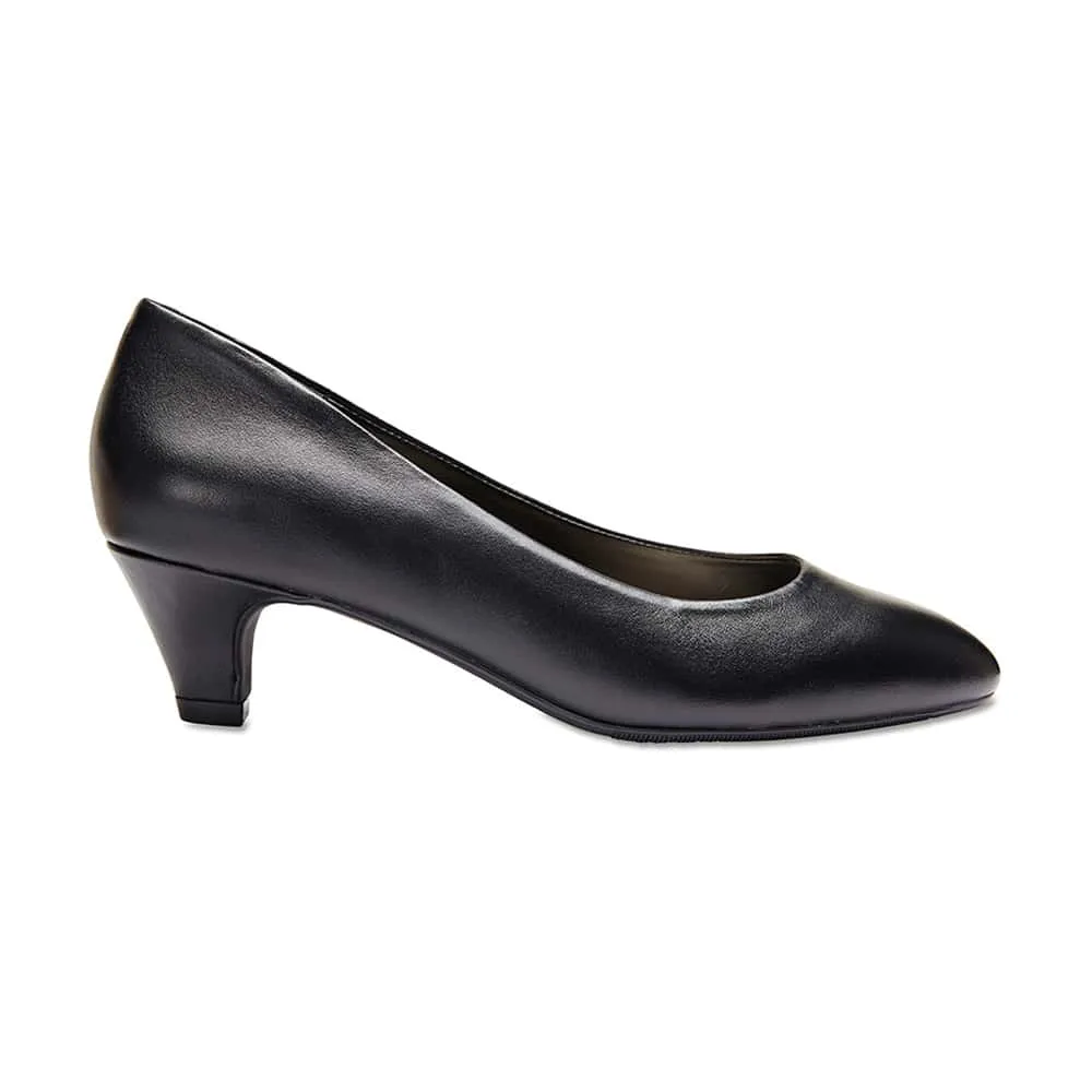 Colette Heel in Black Leather