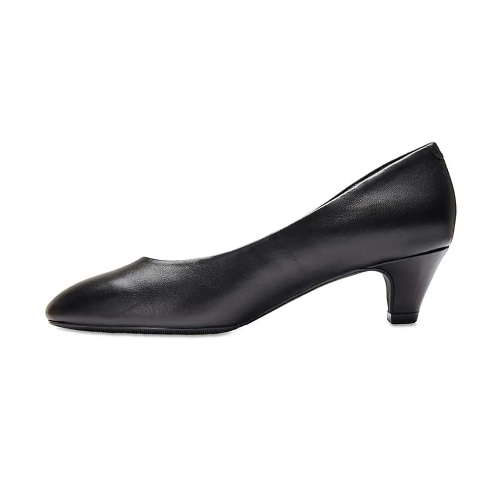 Colette Heel in Black Leather