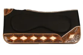 Contoured Felt Rawhide Inlay Saddle Pad