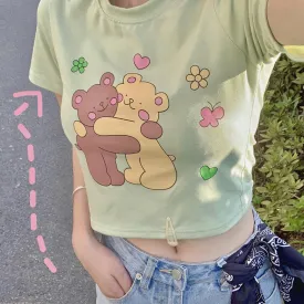 Cute green T-shirt PL51113