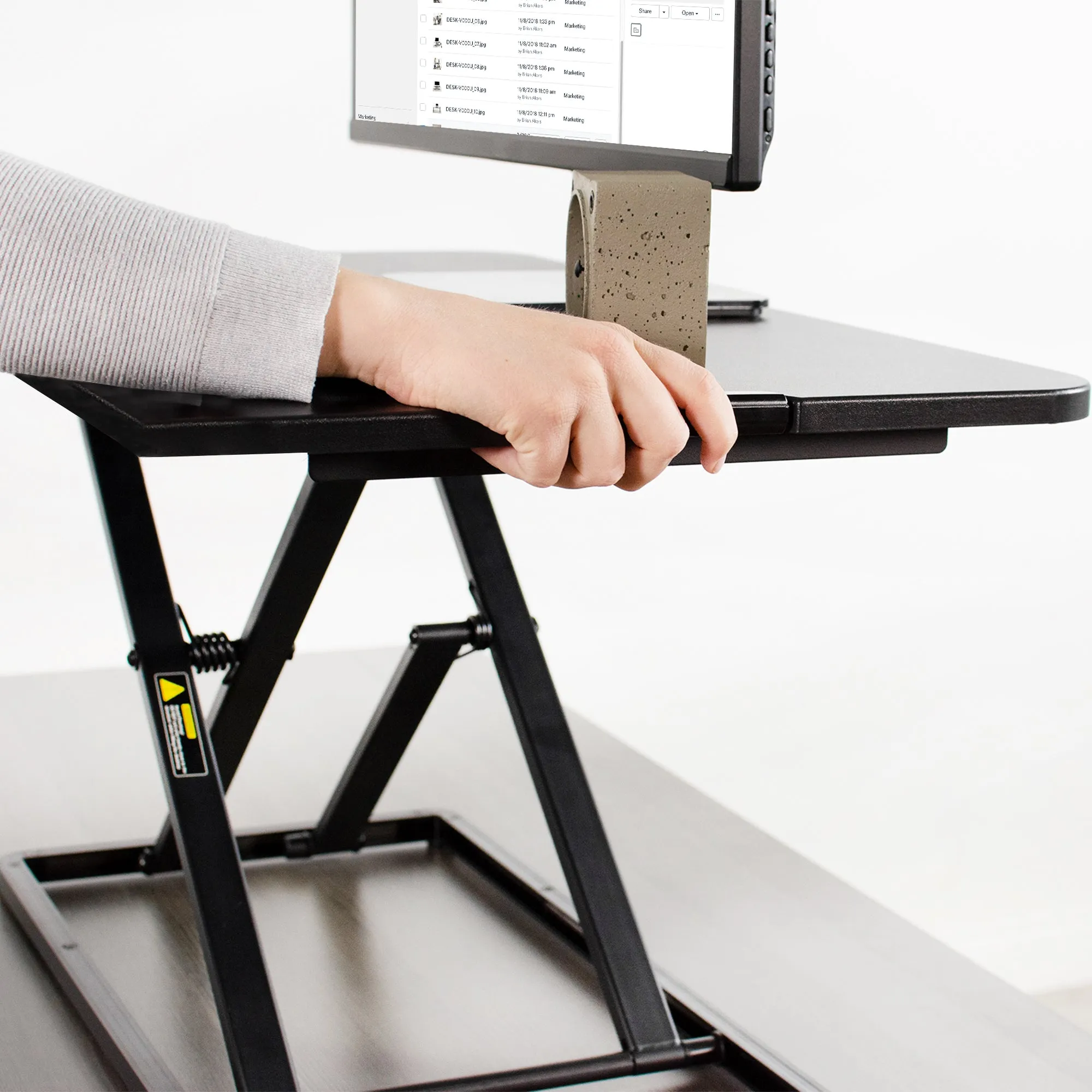 Desk Converter Riser Workstation with Adjustable Height (Single)