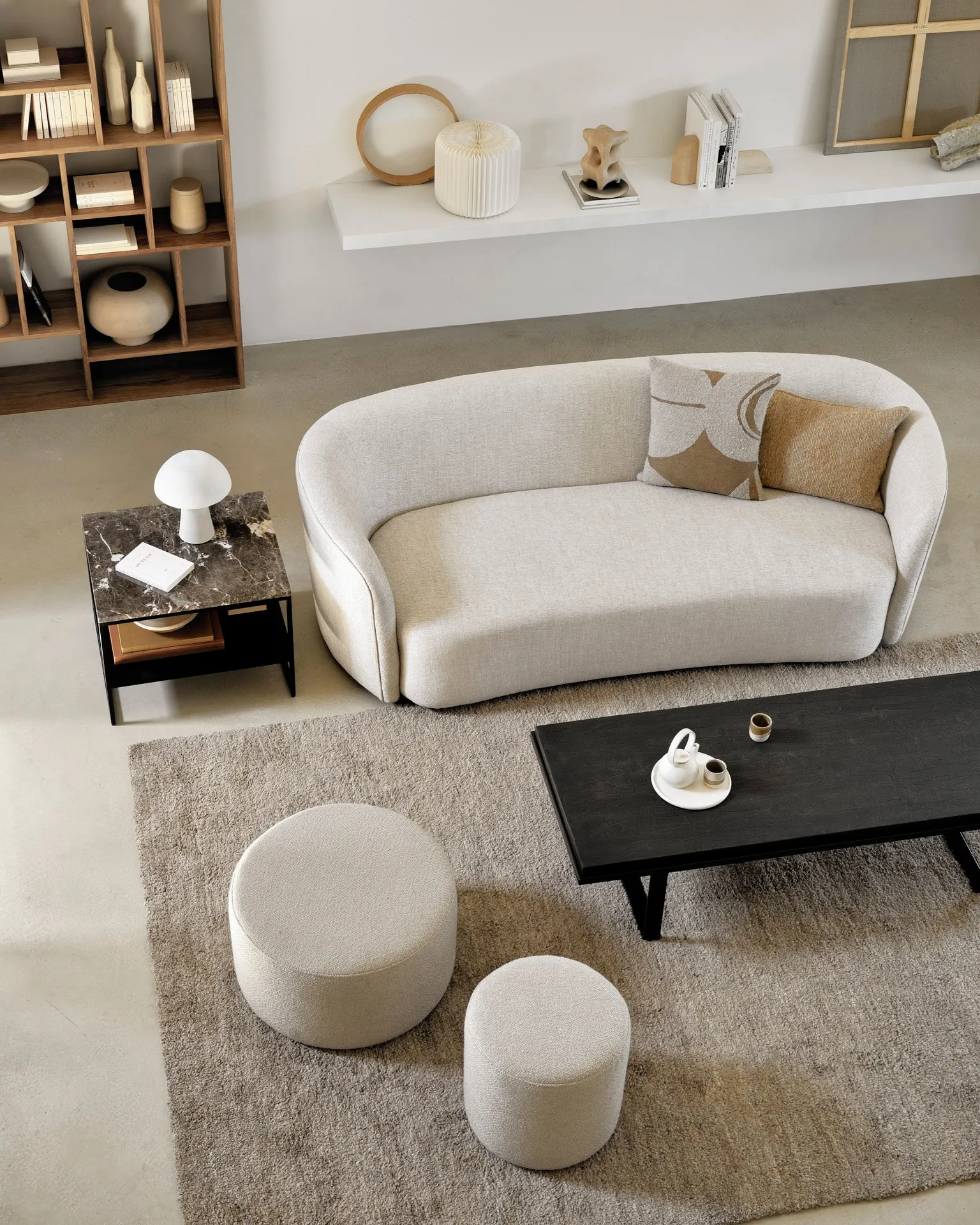 Ellipse Sofa 3 Seater Oatmeal