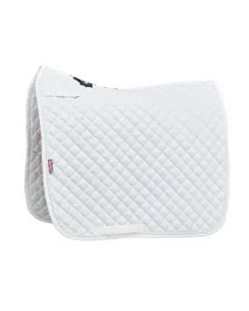 Eqcouture 'Symmetry' Classic Quilt Dressage Saddle Pad - CHALK (WHITE)