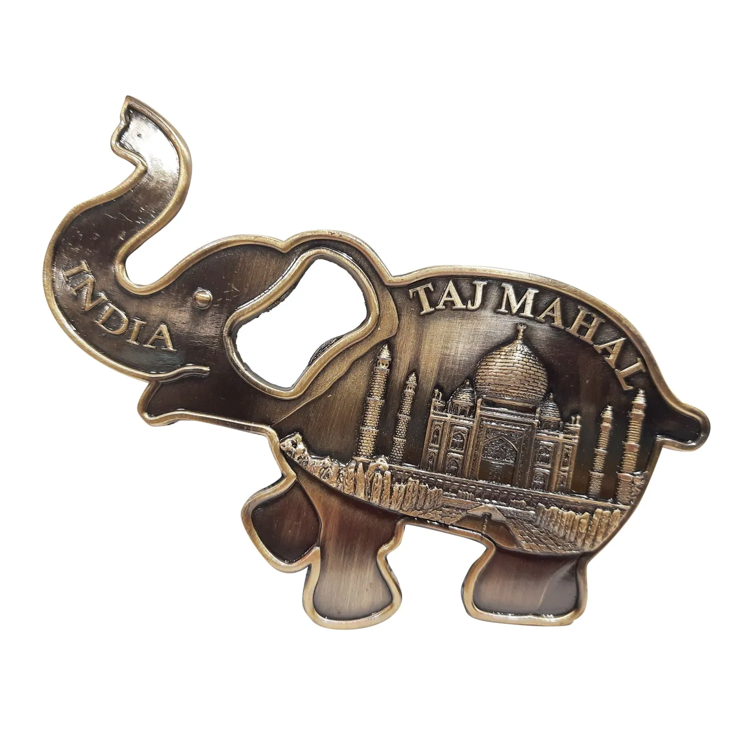 Fridge Magnet Elephant Opener in Metal