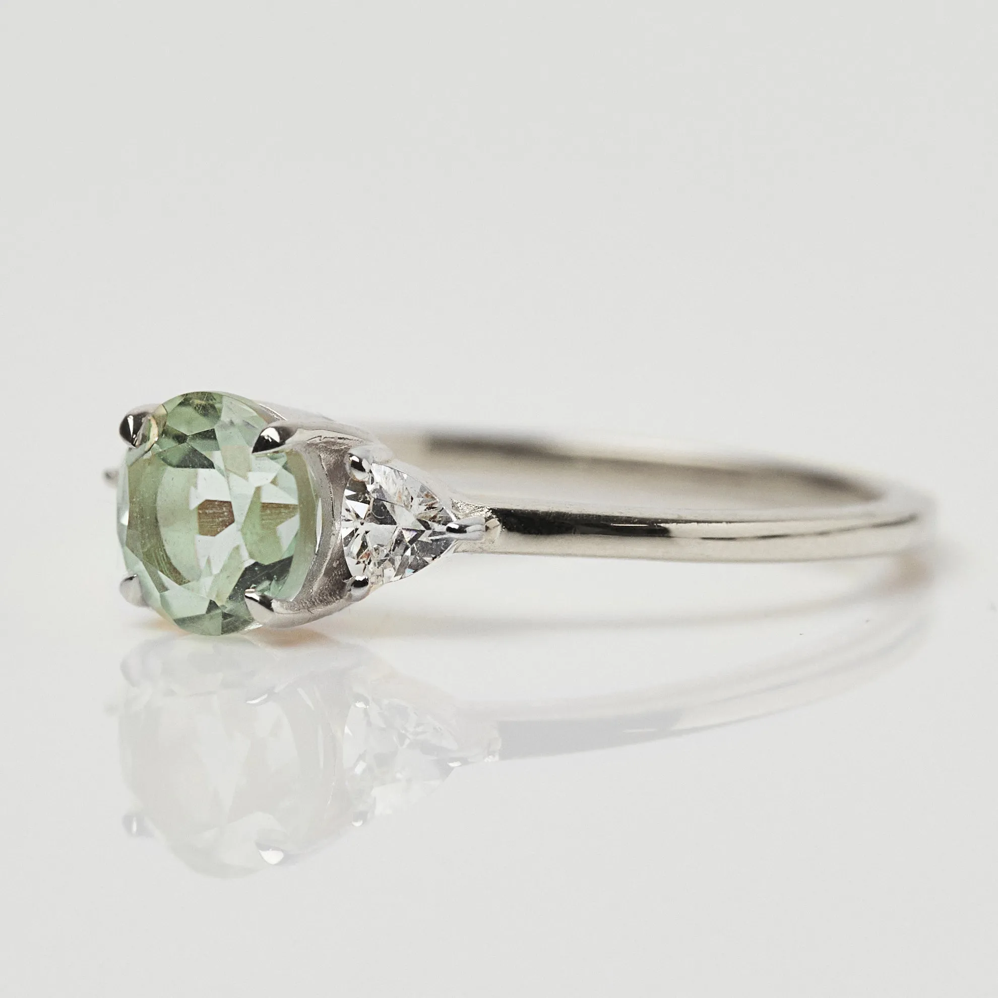 Garden Party Eden Ring in Green Amethyst