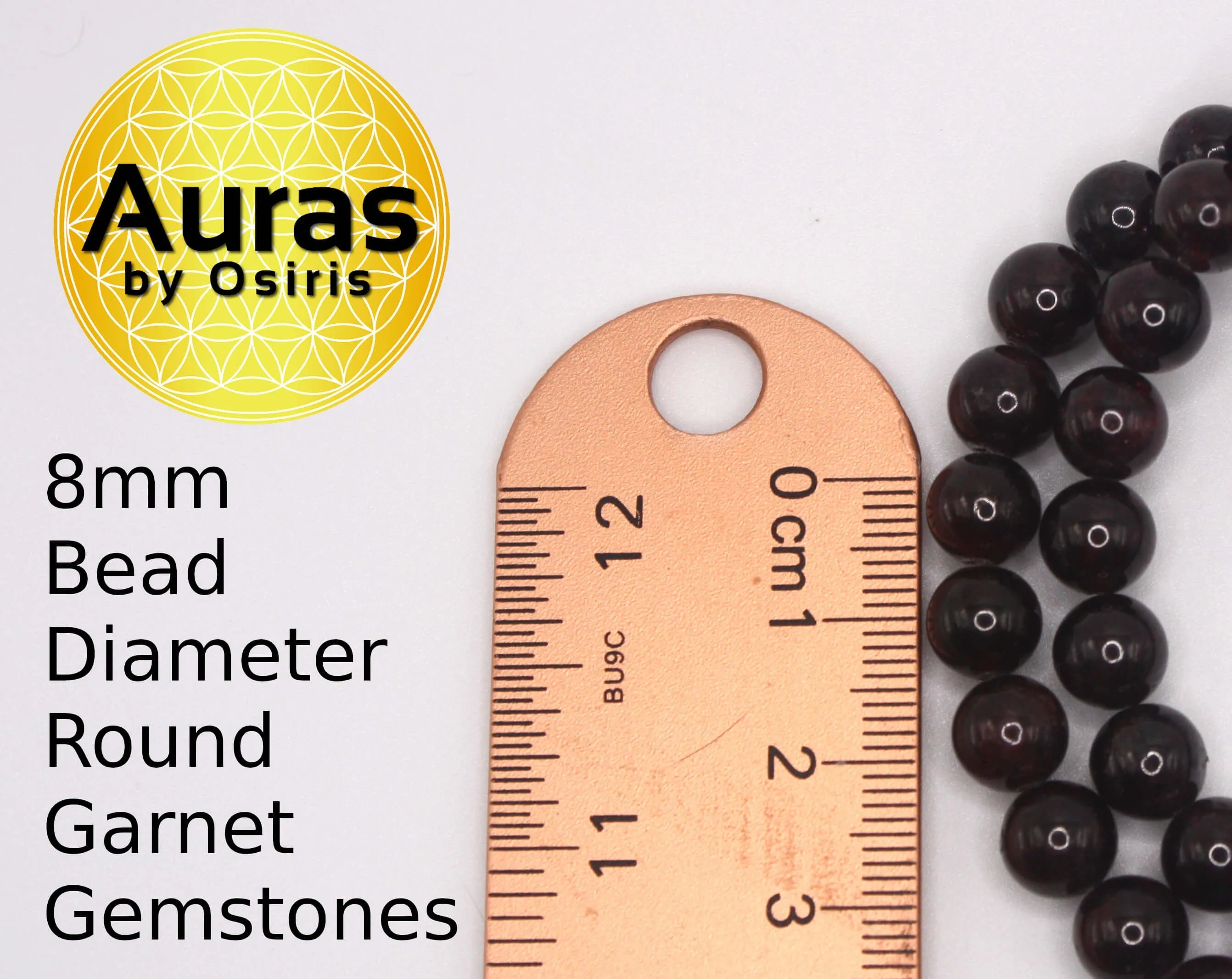 Garnet Necklace for Men/Women - Spiritual Protection Stones - January Birthday Natural Garnet Gemstone Necklace 6mm 8mm 10mm Bead Diameter