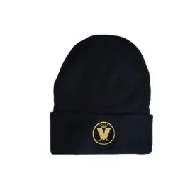 Gold Circle Logo Beanie Black