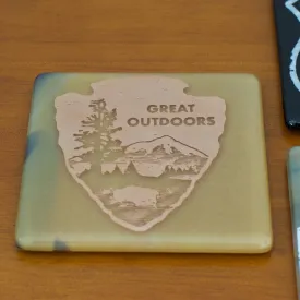 Great Outdoors Glass Coaster