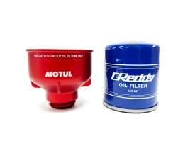 GReddy X Motul Aluminum Funnel / Oil Filter Removal Tool & GReddy Sports Oil Filter Set(s)