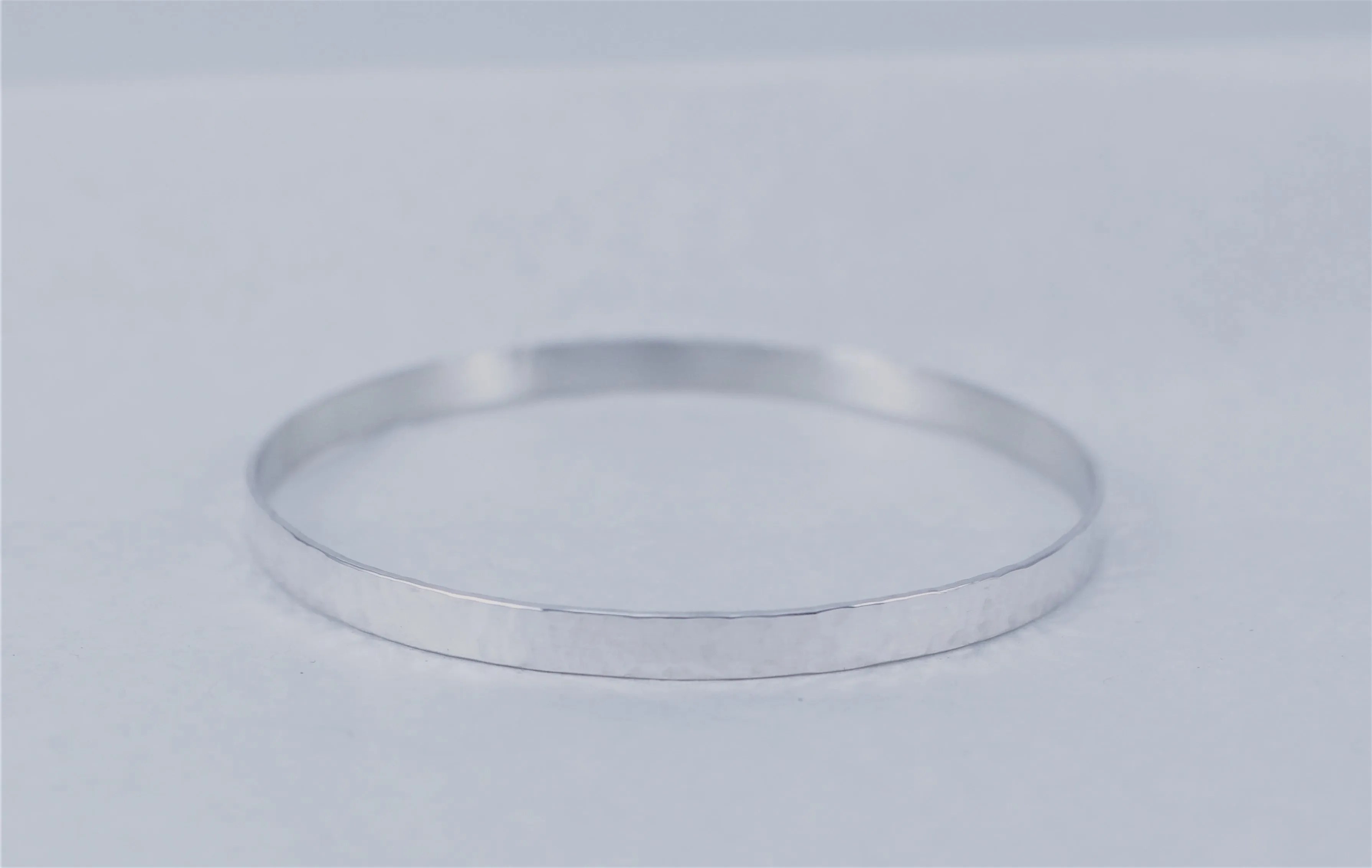 Hammered Flat Bangle