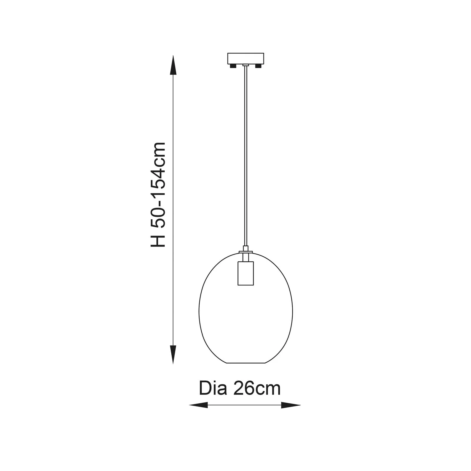 Imelda Oval 1lt Pendant