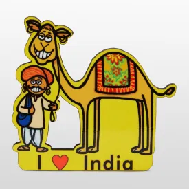 Indian Camel Fridge Magnet in MDF