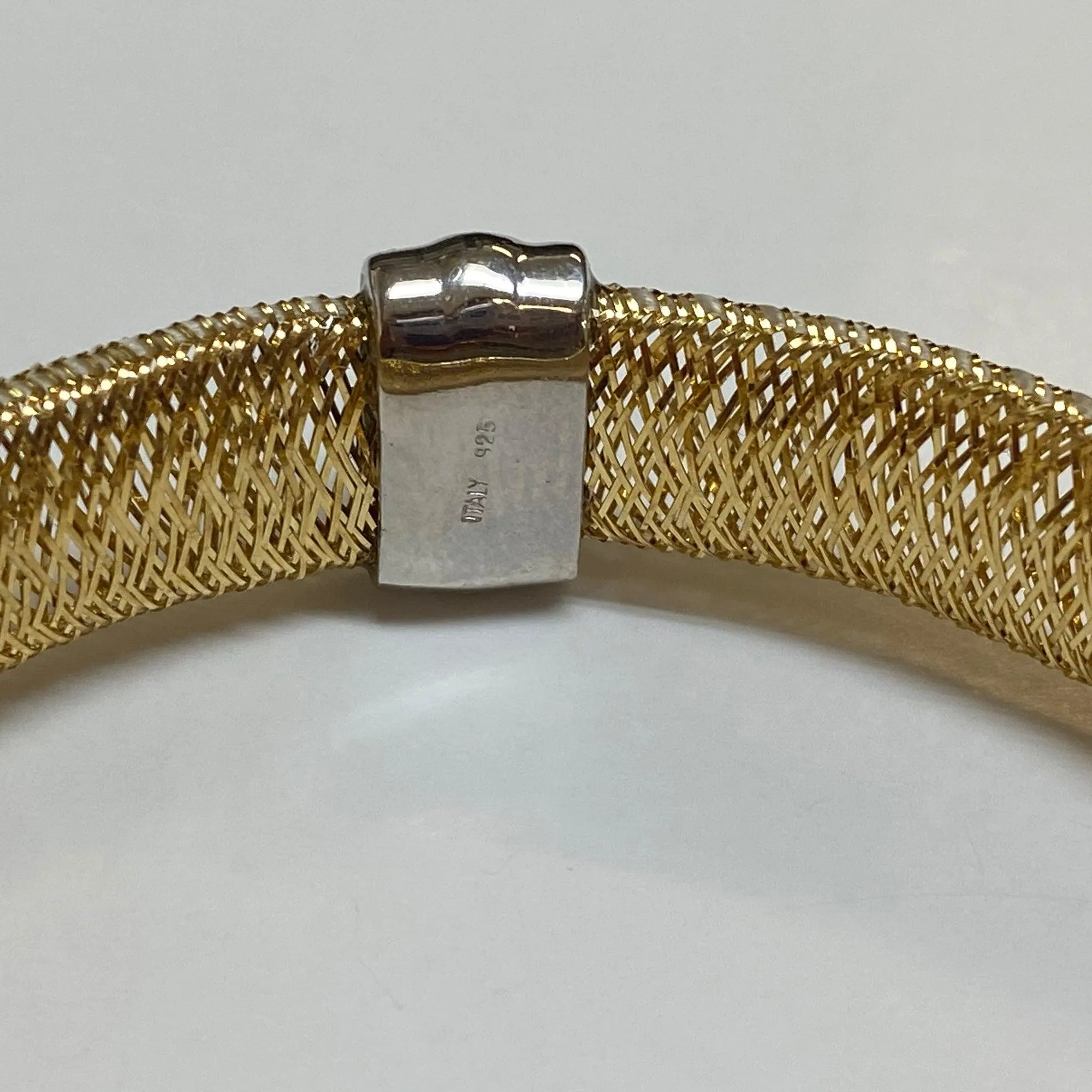 Italian Two-Color Mesh Stretch Bracelet